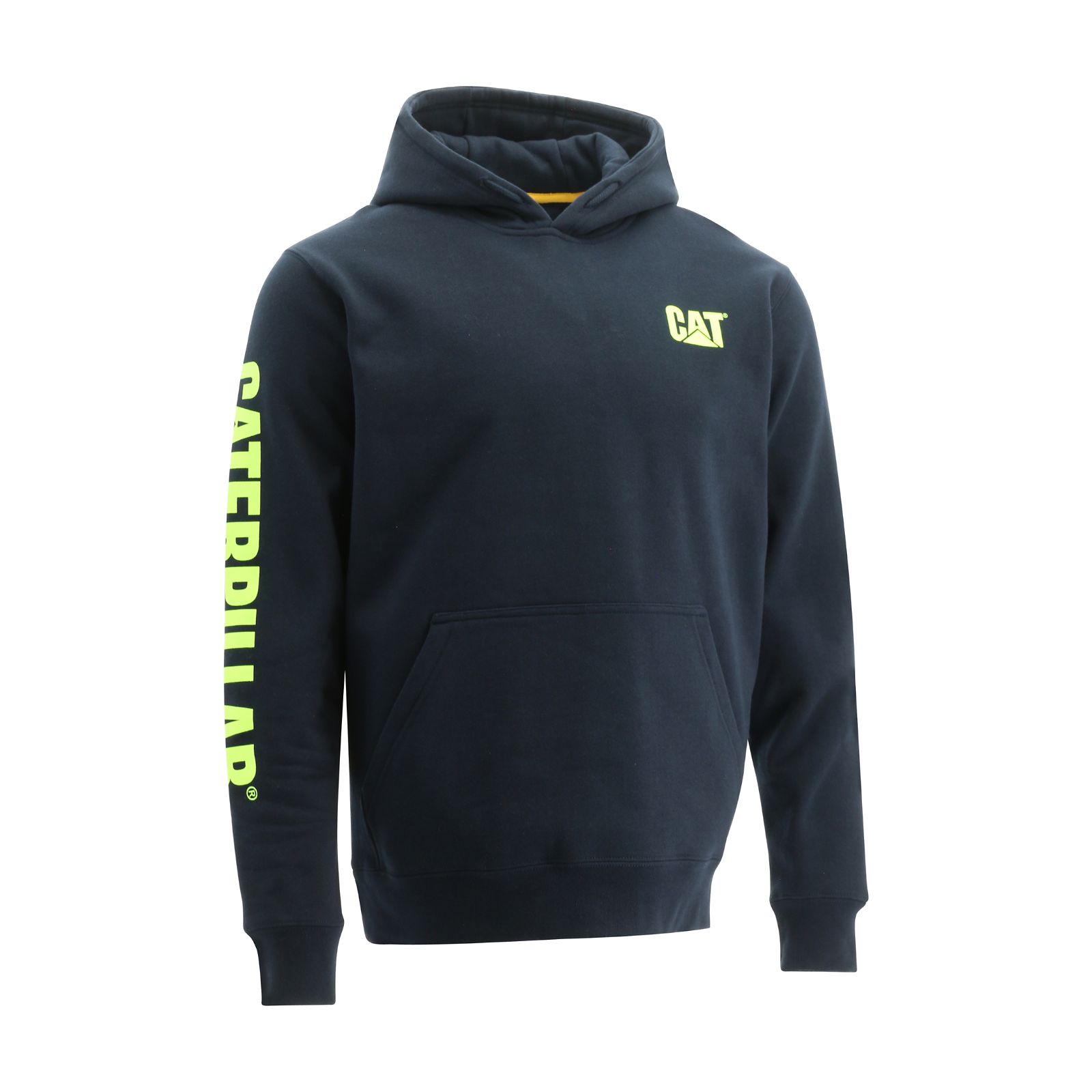 Caterpillar Clothing South Africa - Cat Men's Trademark Banner Hoodies Navy NV5840627